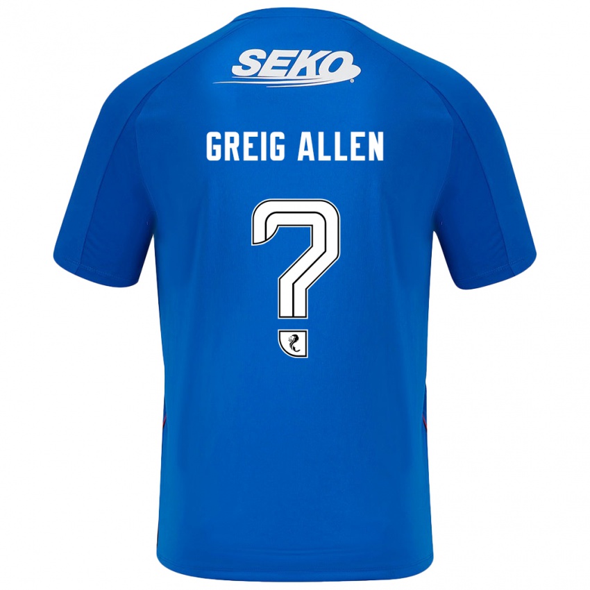 Niño Camiseta Greig Allen #0 Azul Oscuro 1ª Equipación 2024/25 La Camisa Perú