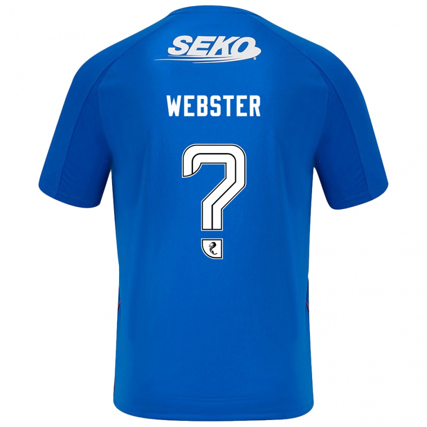 Niño Camiseta Kristian Webster #0 Azul Oscuro 1ª Equipación 2024/25 La Camisa Perú