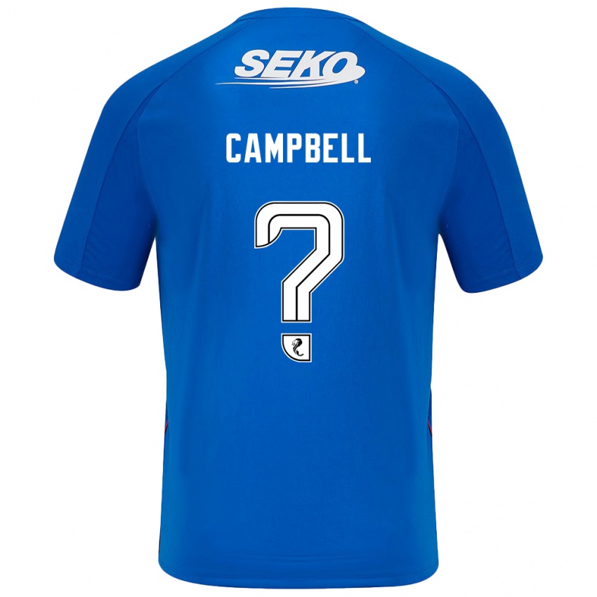 Niño Camiseta Connor Campbell #0 Azul Oscuro 1ª Equipación 2024/25 La Camisa Perú