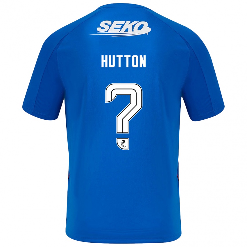 Niño Camiseta Zander Hutton #0 Azul Oscuro 1ª Equipación 2024/25 La Camisa Perú