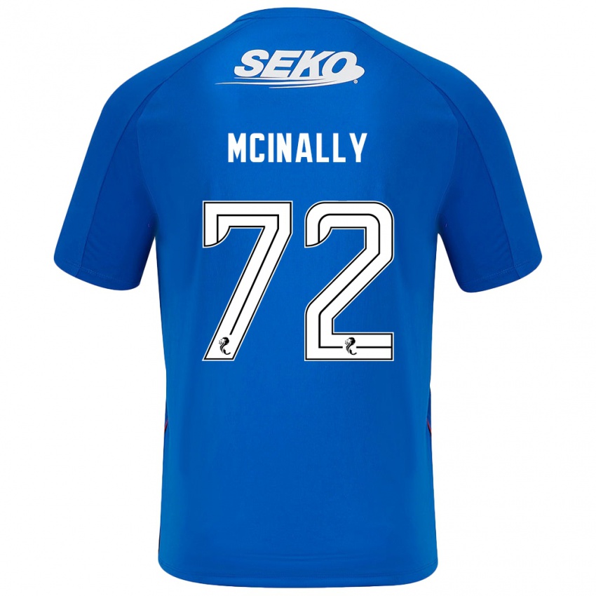 Niño Camiseta Darren Mcinally #72 Azul Oscuro 1ª Equipación 2024/25 La Camisa Perú