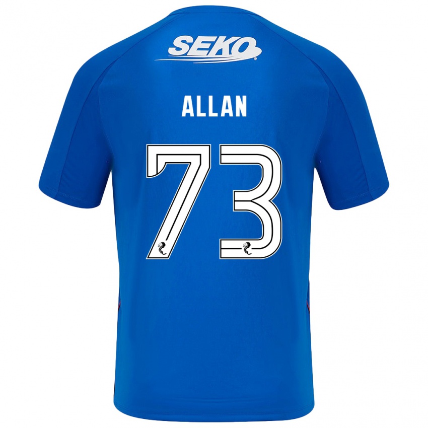 Niño Camiseta Connor Allan #73 Azul Oscuro 1ª Equipación 2024/25 La Camisa Perú