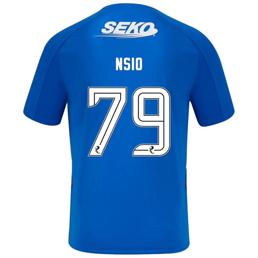 Niño Camiseta Paul Nsio #79 Azul Oscuro 1ª Equipación 2024/25 La Camisa Perú