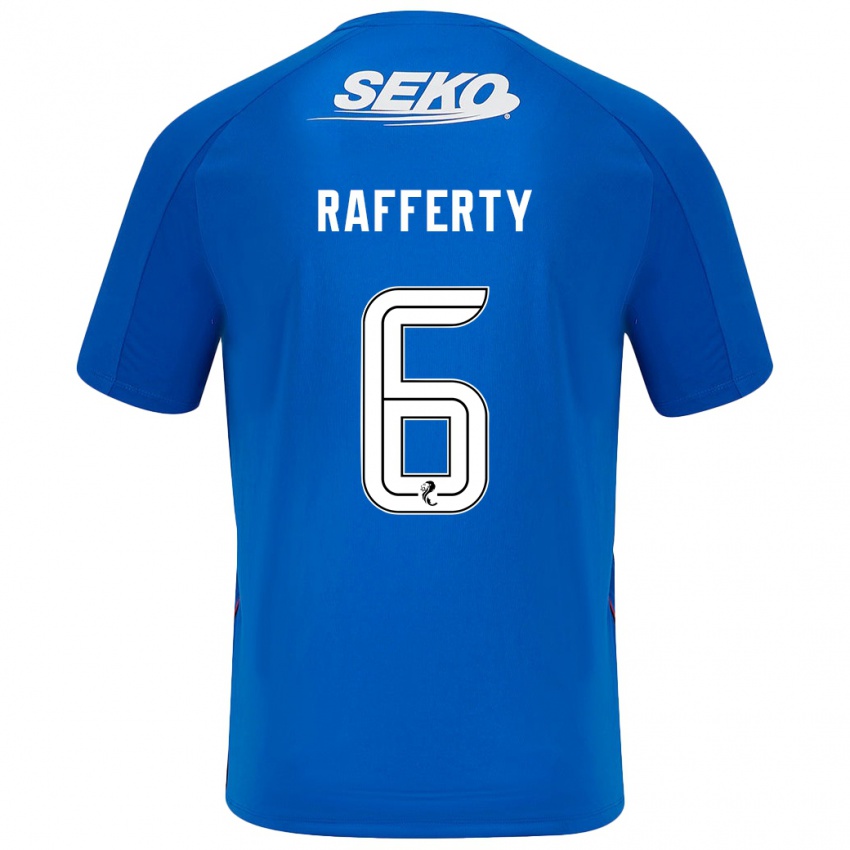 Niño Camiseta Laura Rafferty #6 Azul Oscuro 1ª Equipación 2024/25 La Camisa Perú