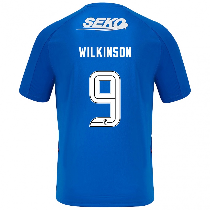 Niño Camiseta Katie Wilkinson #9 Azul Oscuro 1ª Equipación 2024/25 La Camisa Perú