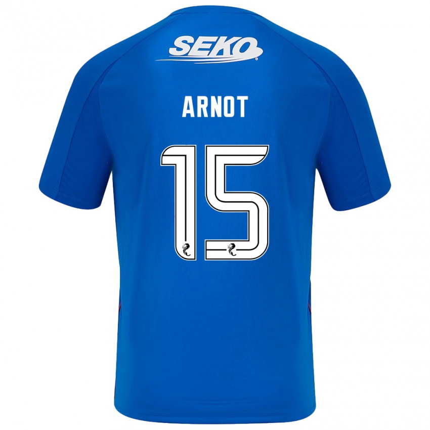 Niño Camiseta Elizabeth Arnot #15 Azul Oscuro 1ª Equipación 2024/25 La Camisa Perú