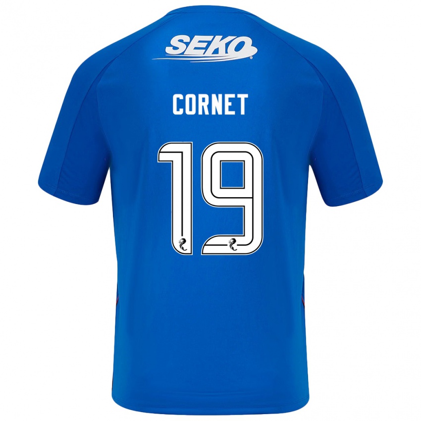 Niño Camiseta Chelsea Cornet #19 Azul Oscuro 1ª Equipación 2024/25 La Camisa Perú