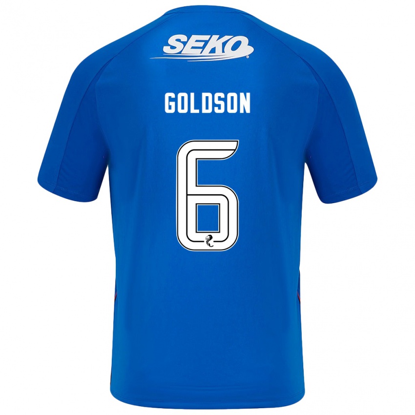 Niño Camiseta Connor Goldson #6 Azul Oscuro 1ª Equipación 2024/25 La Camisa Perú