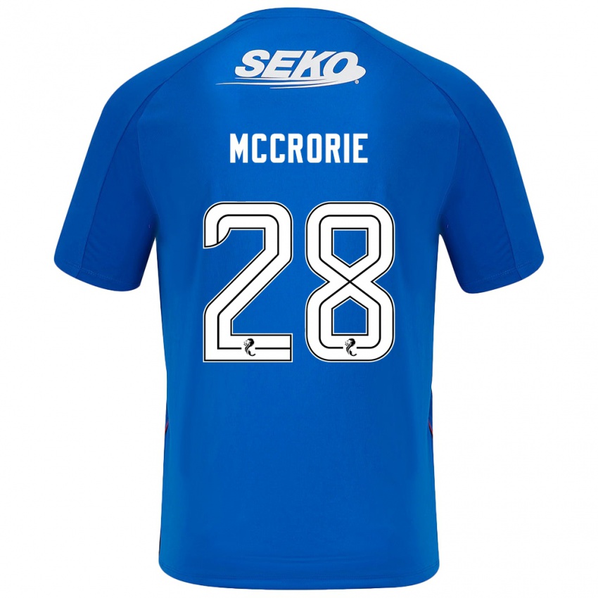 Niño Camiseta Robby Mccrorie #28 Azul Oscuro 1ª Equipación 2024/25 La Camisa Perú