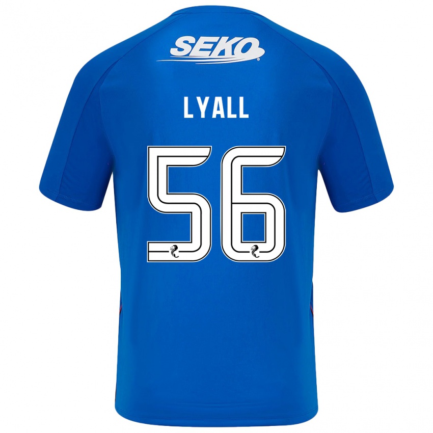 Niño Camiseta Arron Lyall #56 Azul Oscuro 1ª Equipación 2024/25 La Camisa Perú