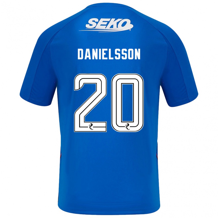 Niño Camiseta Jenny Julia Danielsson #20 Azul Oscuro 1ª Equipación 2024/25 La Camisa Perú