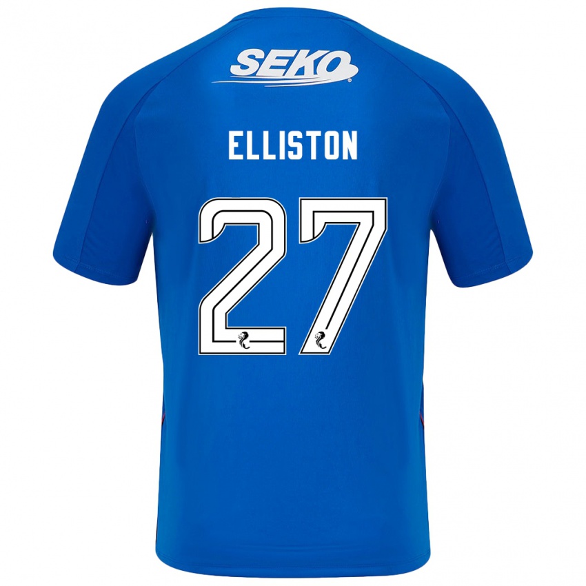 Niño Camiseta Maddie Elliston #27 Azul Oscuro 1ª Equipación 2024/25 La Camisa Perú