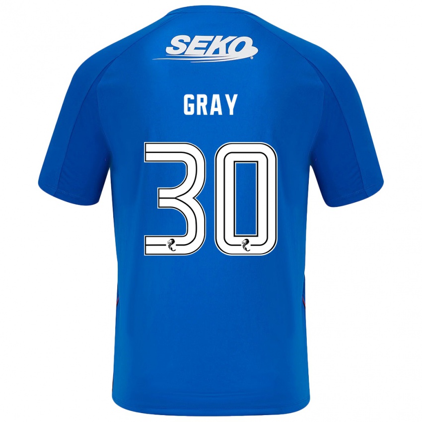 Niño Camiseta Georgia Gray #30 Azul Oscuro 1ª Equipación 2024/25 La Camisa Perú