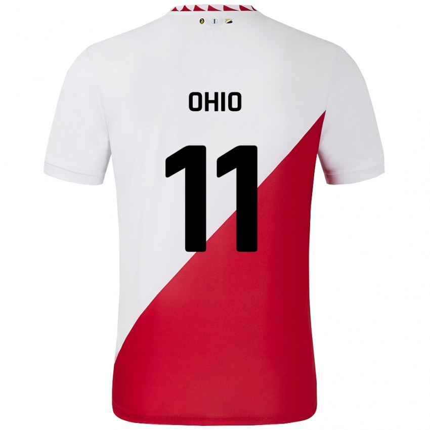 Niño Camiseta Noah Ohio #11 Blanco Rojo 1ª Equipación 2024/25 La Camisa Perú