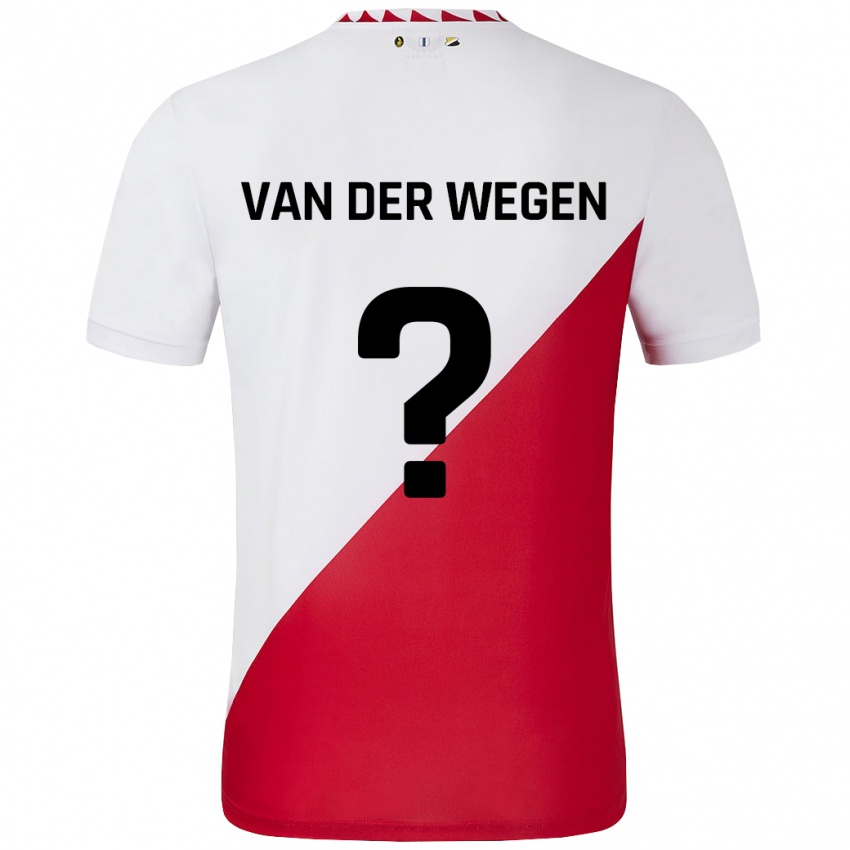 Niño Camiseta Sil Van Der Wegen #0 Blanco Rojo 1ª Equipación 2024/25 La Camisa Perú