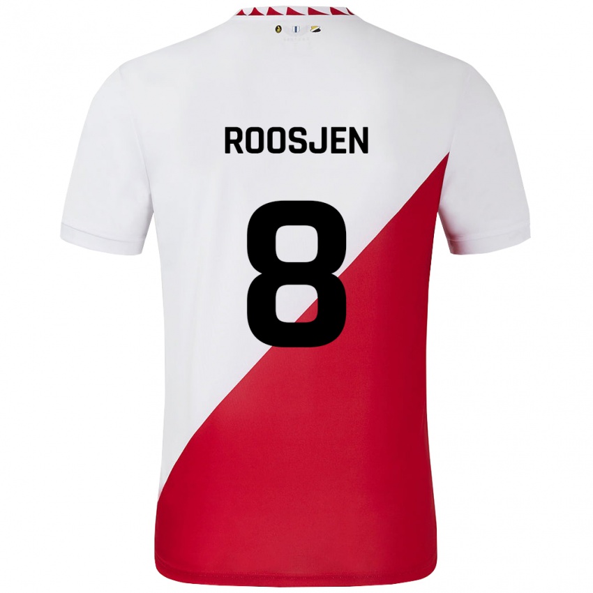 Niño Camiseta Judith Roosjen #8 Blanco Rojo 1ª Equipación 2024/25 La Camisa Perú