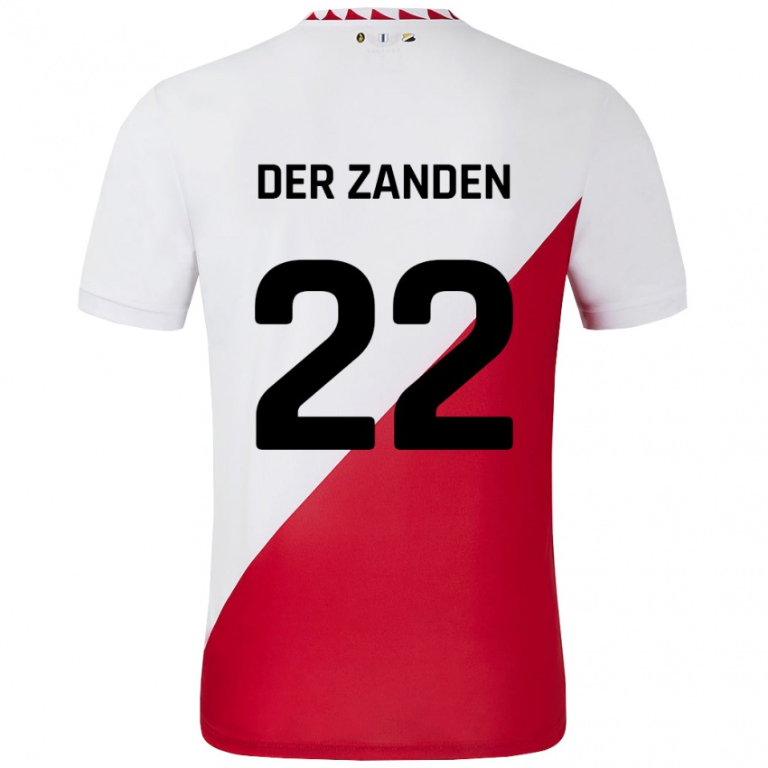 Niño Camiseta Iise Van Der Zanden #22 Blanco Rojo 1ª Equipación 2024/25 La Camisa Perú