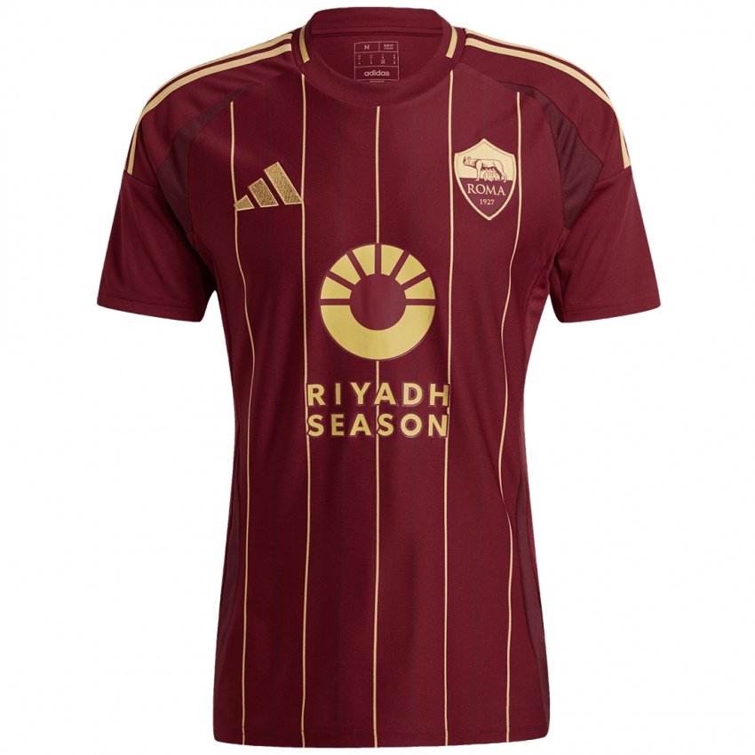 Niño Camiseta Artem Dovbyk #11 Rojo Marrón Dorado 1ª Equipación 2024/25 La Camisa Perú