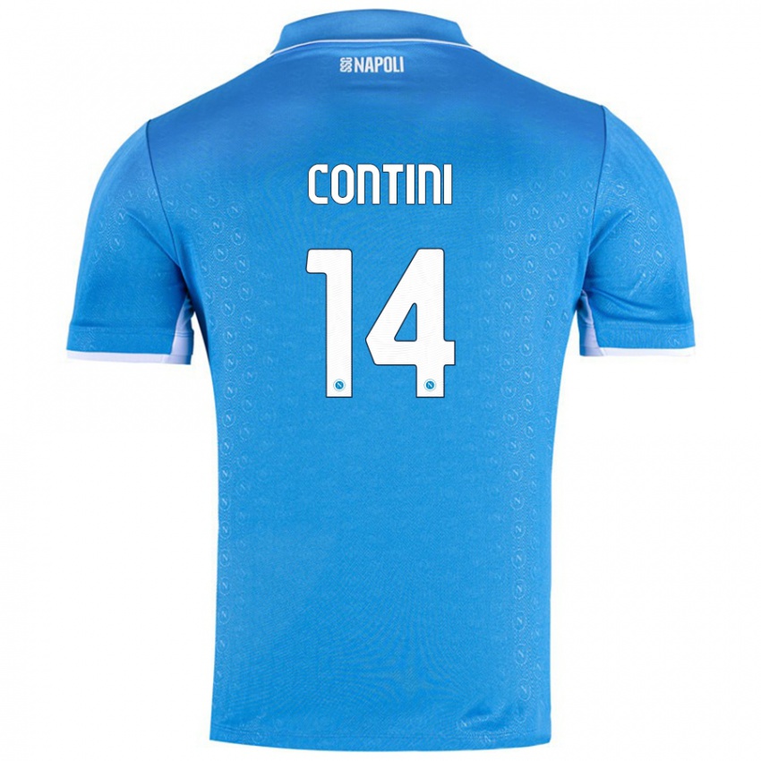 Niño Camiseta Nikita Contini #14 Azul Cielo 1ª Equipación 2024/25 La Camisa Perú