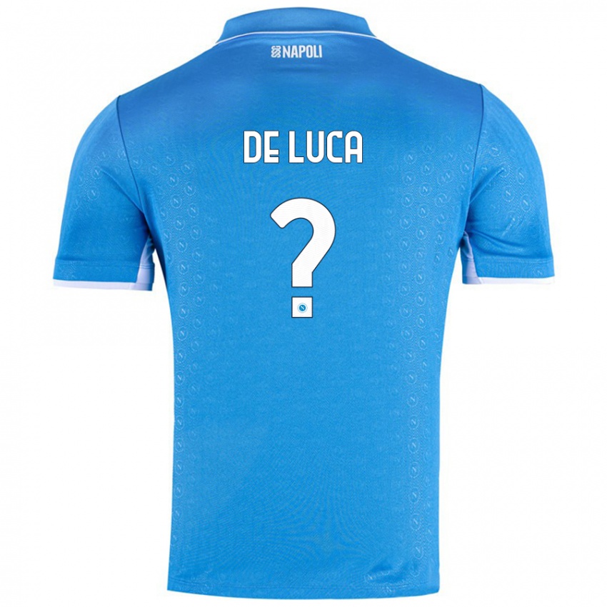 Niño Camiseta Alfonso De Luca #0 Azul Cielo 1ª Equipación 2024/25 La Camisa Perú