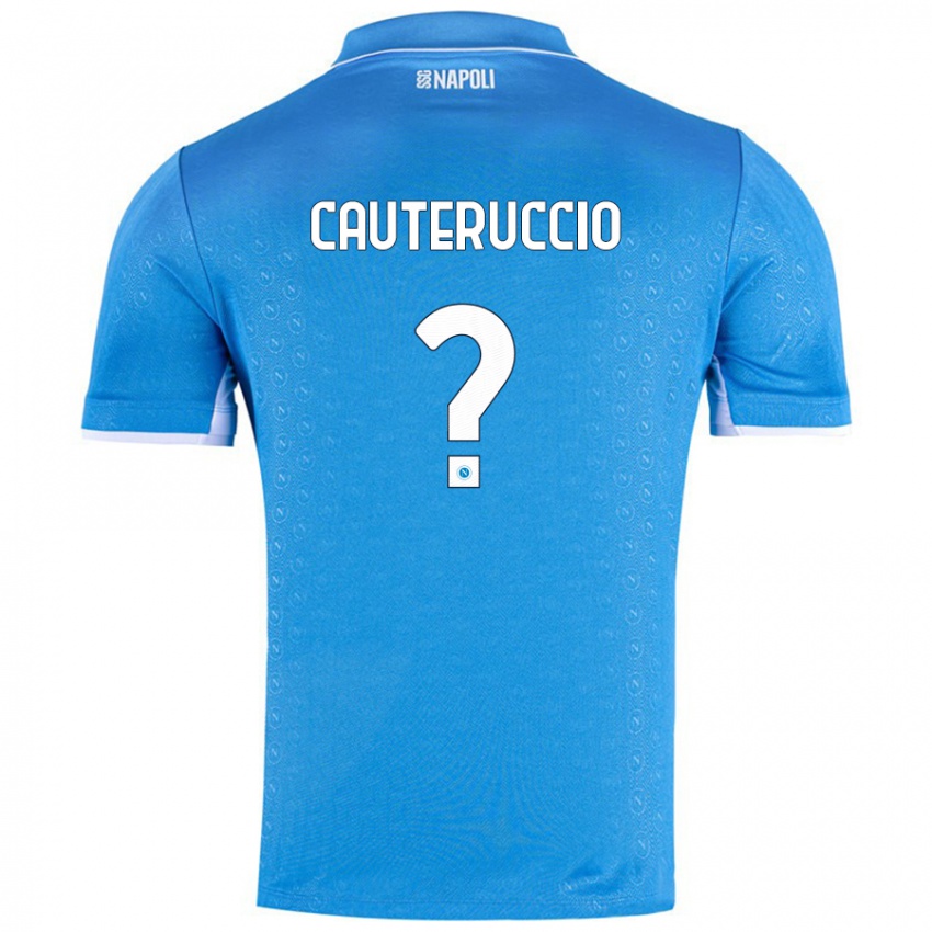 Niño Camiseta Walter Cauteruccio #0 Azul Cielo 1ª Equipación 2024/25 La Camisa Perú