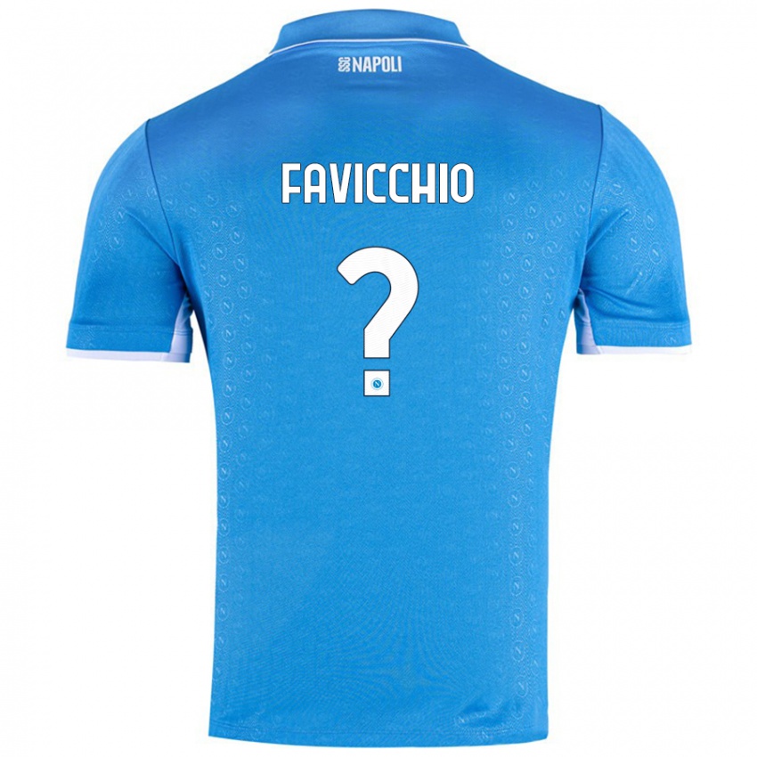 Niño Camiseta Elia Favicchio #0 Azul Cielo 1ª Equipación 2024/25 La Camisa Perú