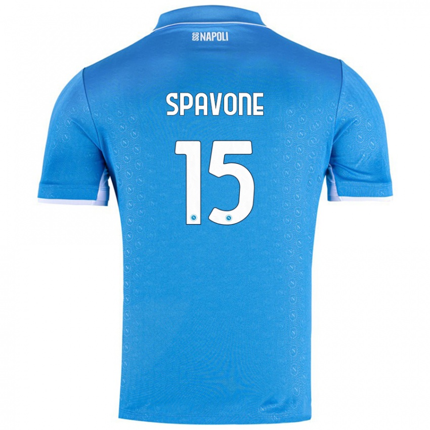 Niño Camiseta Alessandro Spavone #15 Azul Cielo 1ª Equipación 2024/25 La Camisa Perú