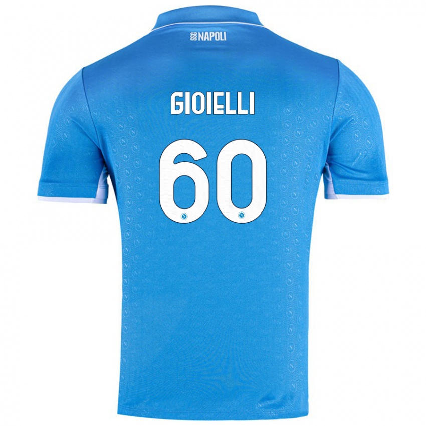 Niño Camiseta Francesco Gioielli #60 Azul Cielo 1ª Equipación 2024/25 La Camisa Perú