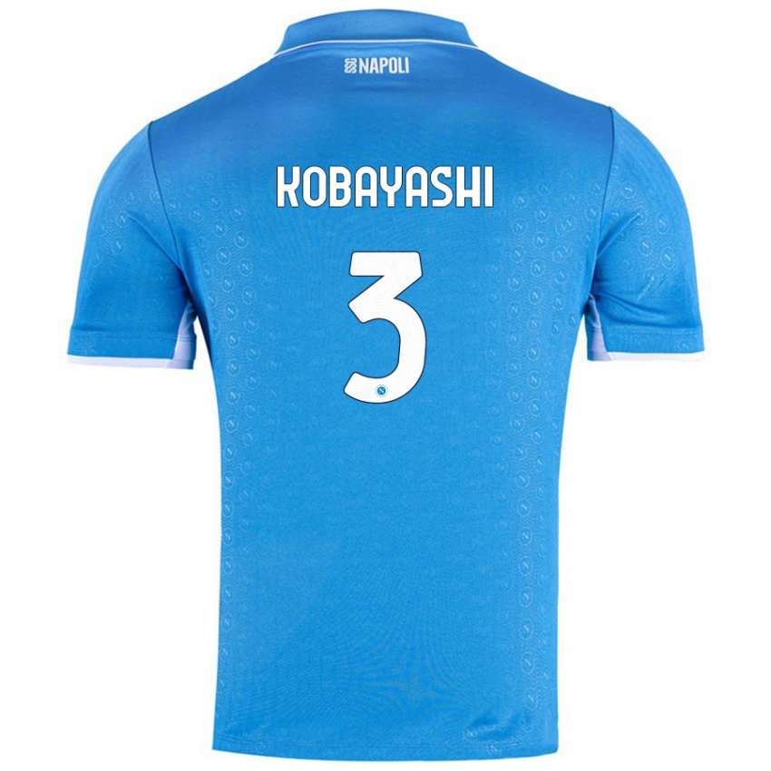 Niño Camiseta Miharu Kobayashi #3 Azul Cielo 1ª Equipación 2024/25 La Camisa Perú