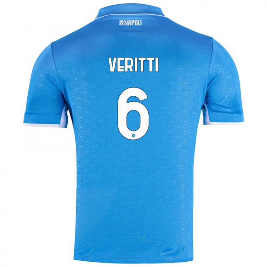 Niño Camiseta Federica Veritti #6 Azul Cielo 1ª Equipación 2024/25 La Camisa Perú