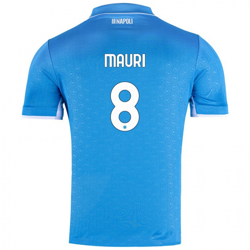 Niño Camiseta Claudia Mauri #8 Azul Cielo 1ª Equipación 2024/25 La Camisa Perú