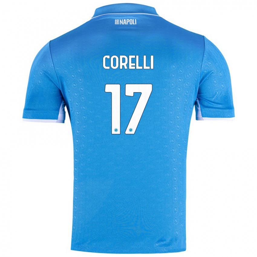 Niño Camiseta Alice Corelli #17 Azul Cielo 1ª Equipación 2024/25 La Camisa Perú