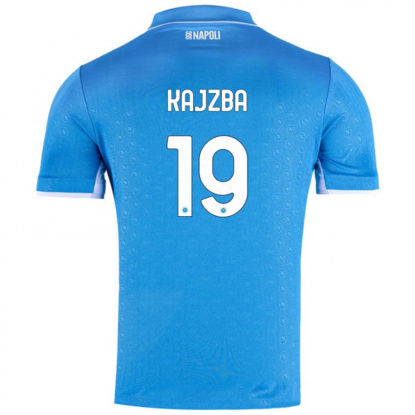 Niño Camiseta Nina Kajzba #19 Azul Cielo 1ª Equipación 2024/25 La Camisa Perú