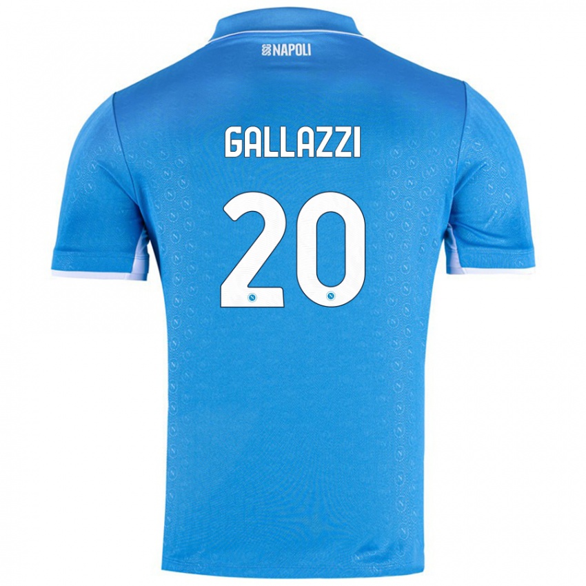 Niño Camiseta Valentina Gallazzi #20 Azul Cielo 1ª Equipación 2024/25 La Camisa Perú