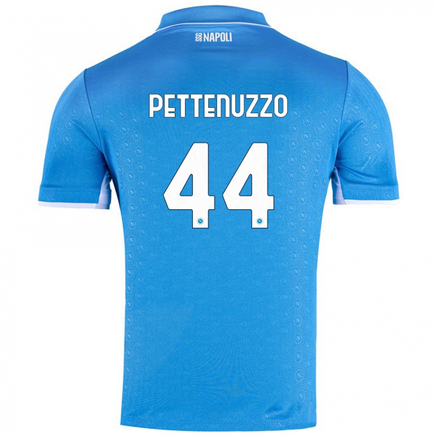 Niño Camiseta Tecla Pettenuzzo #44 Azul Cielo 1ª Equipación 2024/25 La Camisa Perú