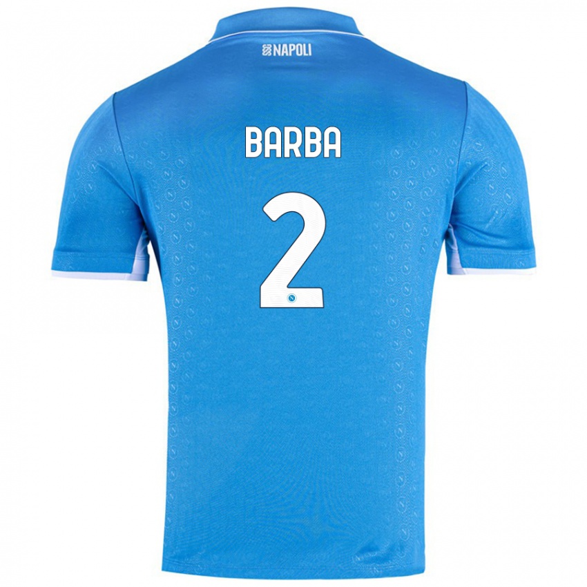 Niño Camiseta Benedetto Barba #2 Azul Cielo 1ª Equipación 2024/25 La Camisa Perú