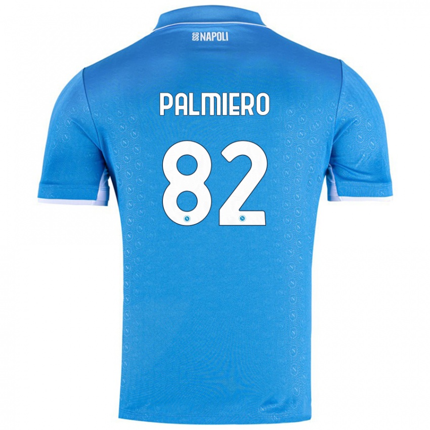 Niño Camiseta Luca Palmiero #82 Azul Cielo 1ª Equipación 2024/25 La Camisa Perú