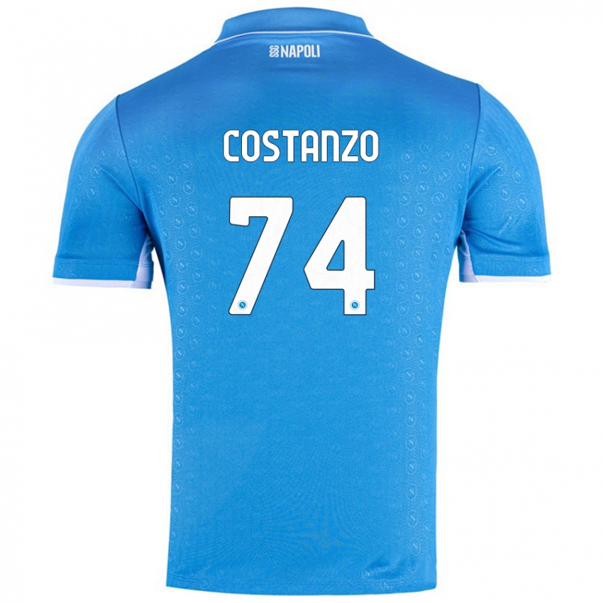 Niño Camiseta Davide Costanzo #74 Azul Cielo 1ª Equipación 2024/25 La Camisa Perú