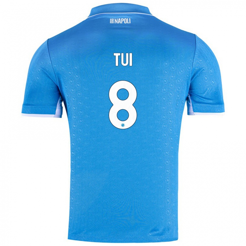 Niño Camiseta Sara Tui #8 Azul Cielo 1ª Equipación 2024/25 La Camisa Perú