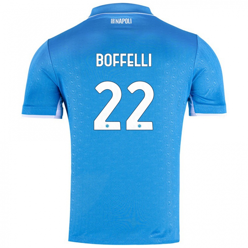 Niño Camiseta Valerio Boffelli #22 Azul Cielo 1ª Equipación 2024/25 La Camisa Perú