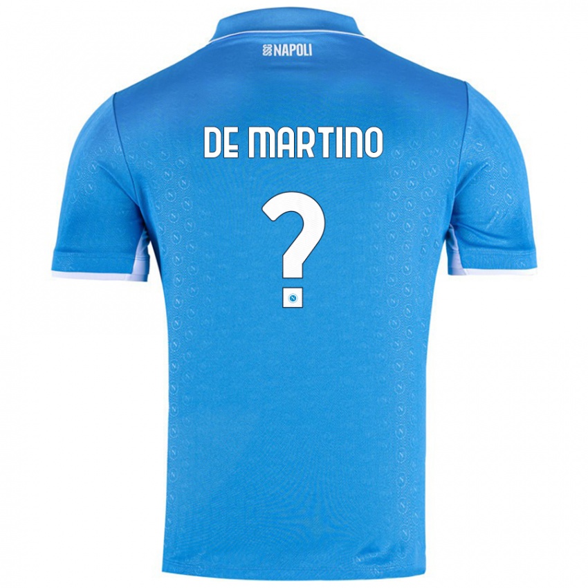 Niño Camiseta Enrico Pio De Martino #0 Azul Cielo 1ª Equipación 2024/25 La Camisa Perú