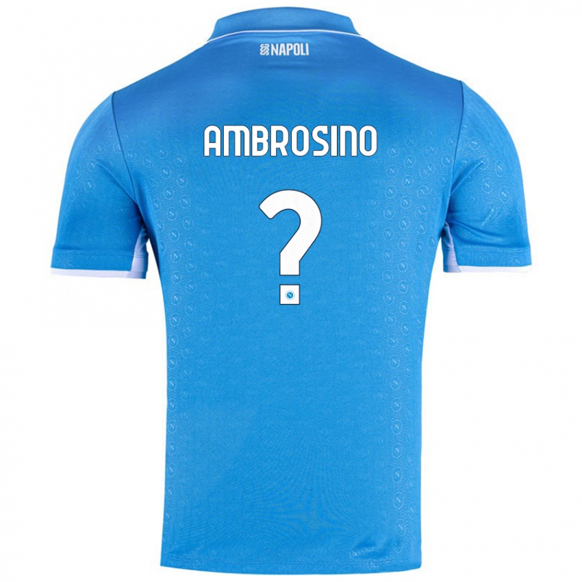 Niño Camiseta Ambrosino #0 Azul Cielo 1ª Equipación 2024/25 La Camisa Perú