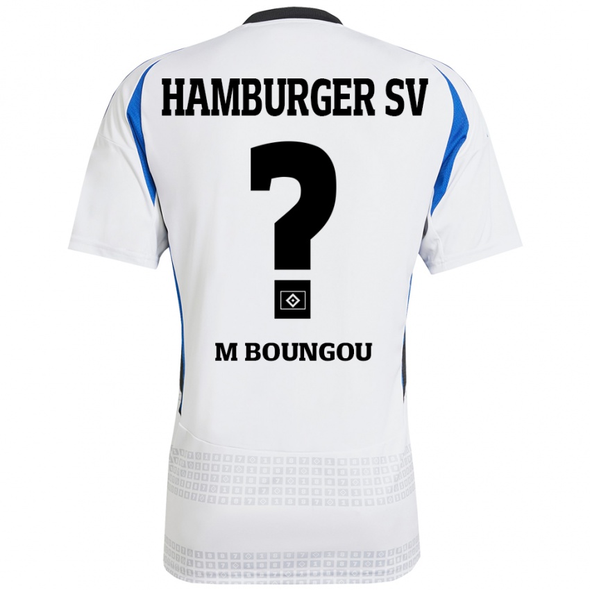 Niño Camiseta Edmond Loubongo-M'boungou #0 Blanco Azul 1ª Equipación 2024/25 La Camisa Perú