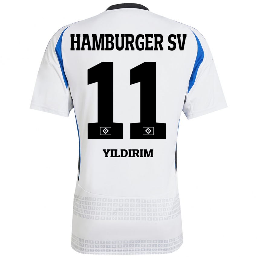 Niño Camiseta Mehmet Yildirim #11 Blanco Azul 1ª Equipación 2024/25 La Camisa Perú