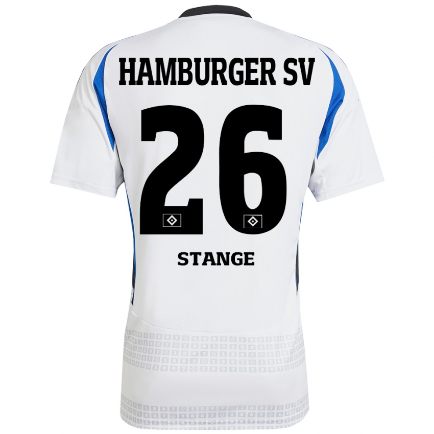 Niño Camiseta Otto Stange #26 Blanco Azul 1ª Equipación 2024/25 La Camisa Perú