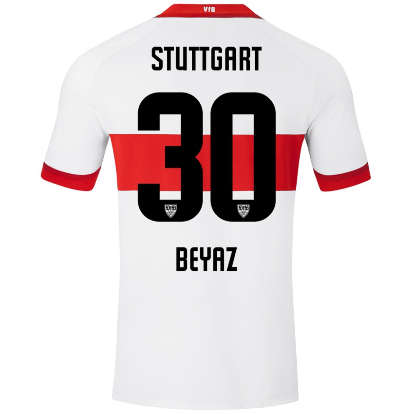 Niño Camiseta Ömer Beyaz #30 Blanco Rojo 1ª Equipación 2024/25 La Camisa Perú