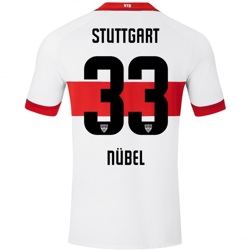 Niño Camiseta Alexander Nübel #33 Blanco Rojo 1ª Equipación 2024/25 La Camisa Perú