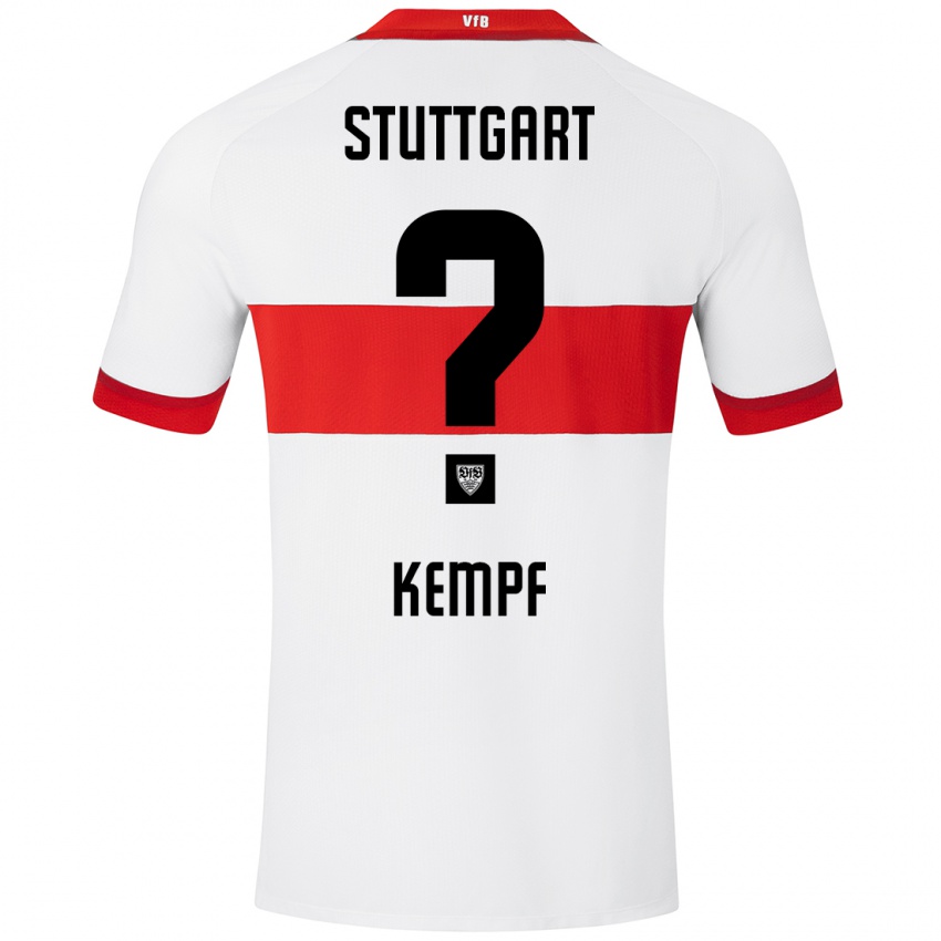 Niño Camiseta Karl Kempf #0 Blanco Rojo 1ª Equipación 2024/25 La Camisa Perú