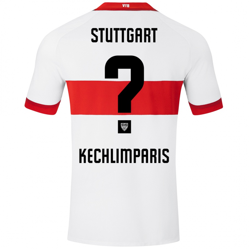 Niño Camiseta Ioannis Kechlimparis #0 Blanco Rojo 1ª Equipación 2024/25 La Camisa Perú