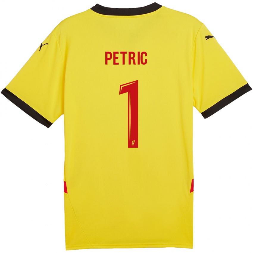 Niño Camiseta Denis Petric #1 Amarillo Rojo 1ª Equipación 2024/25 La Camisa Perú